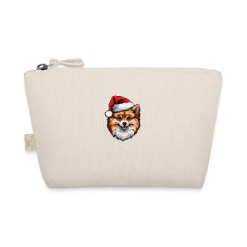 Chien de Poméranie Noël de Noël de Poméranie - Trousse biologique - nature - Devant