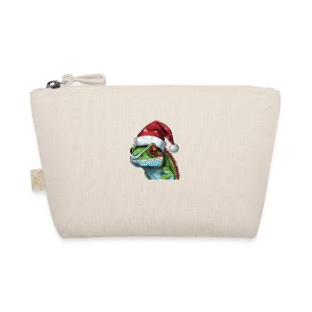 Chameleon Christmas Animal Head - Organic Pouch - nature - Front