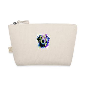Labrador Dog Head Portrait Colorful - Organic Pouch - nature - Front