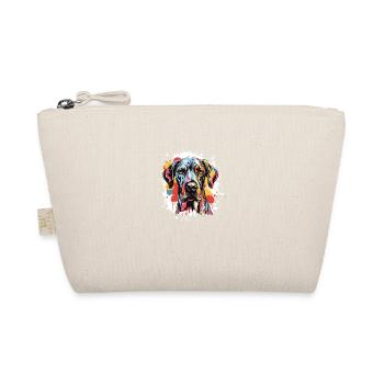 Great Dane Dog Pop Art Head - Organic Pouch - nature - Front