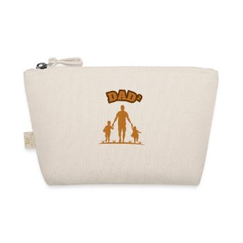 Dad² 2 Children Brown - Organic Pouch - nature - Front