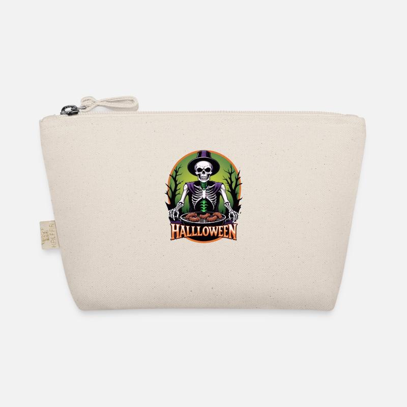 Halloween Grilling Grill Master Gift Skeleton Organic Pouch