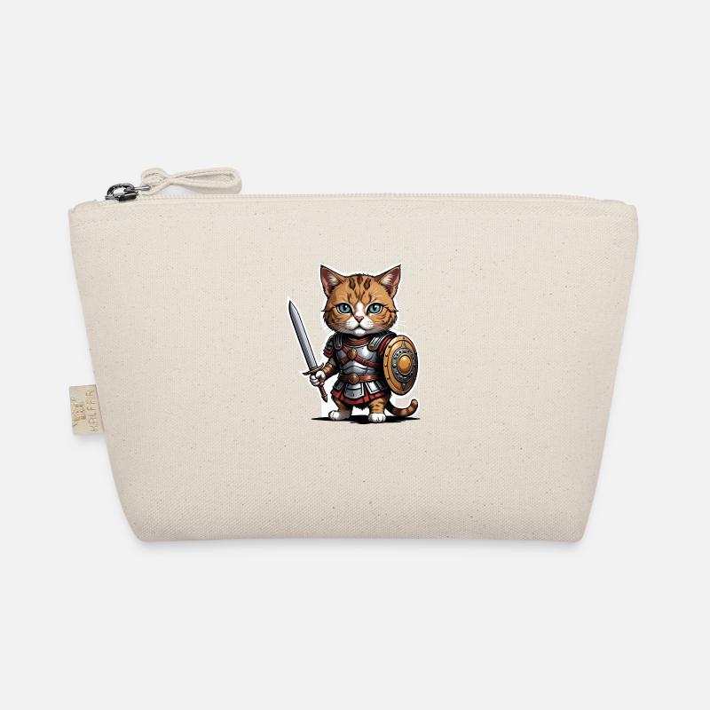 Cat Roman Warrior Cat Gift Organic Pouch
