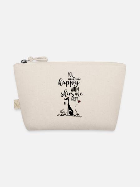 You make me happy - Bio-Täschchen - Natur - Vorne