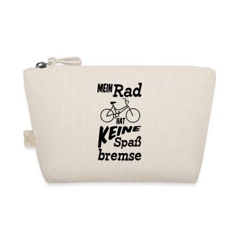 Rad ohne Spaßbremse Fahrrad Radfahrer Geschenk - Bio-Täschchen - Natur - Vorne