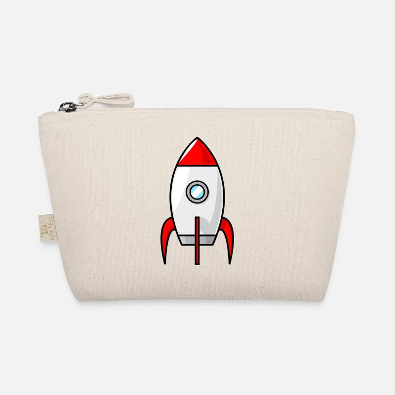 Rocket Rocket Space Shuttle UFO Spacecraft Moon Organic Pouch