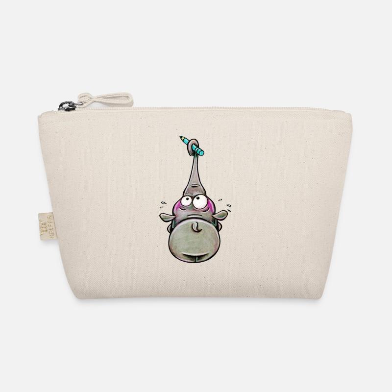 elephant with pencil Bio-Täschchen