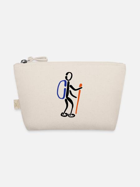 Hikers Walking 3C - Organic Pouch - nature