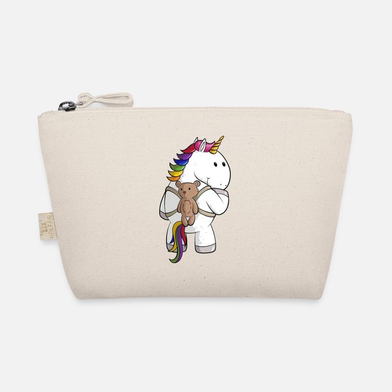 Licorne de dessin animé avec sac à dos - Trousse biologique - nature