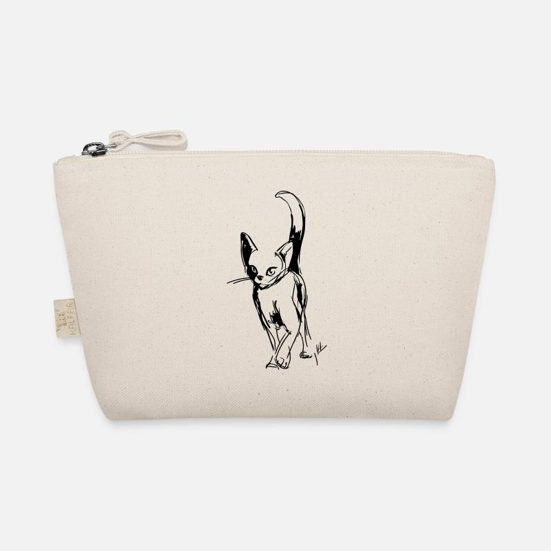 Schwarzes Kätzchen Bio-Täschchen