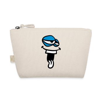 laughing face head monster funny clip art comic c - Organic Pouch - nature - Front