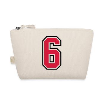 sports jersey number 6 six - Organic Pouch - nature - Front