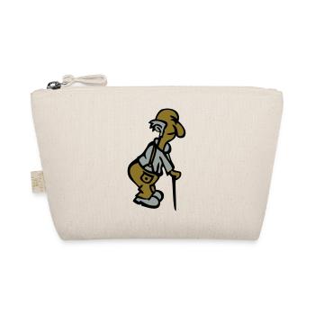 old man humor cane 1504 - Organic Pouch - nature - Front