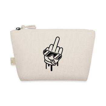 Cool Fuck Off Hand - Bio-Täschchen - Natur - Vorne