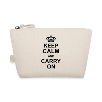 keep calm and carry on - Organic Pouch - nature - Front