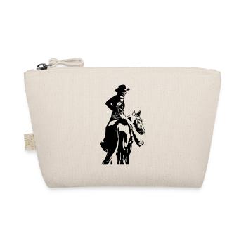 Cow-girl avec le cheval - Trousse biologique - nature - Devant