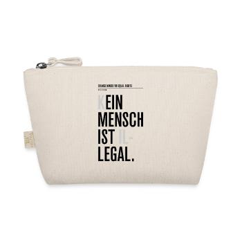 Kein Mensch ist illegal - Bio-Täschchen - Natur - Vorne