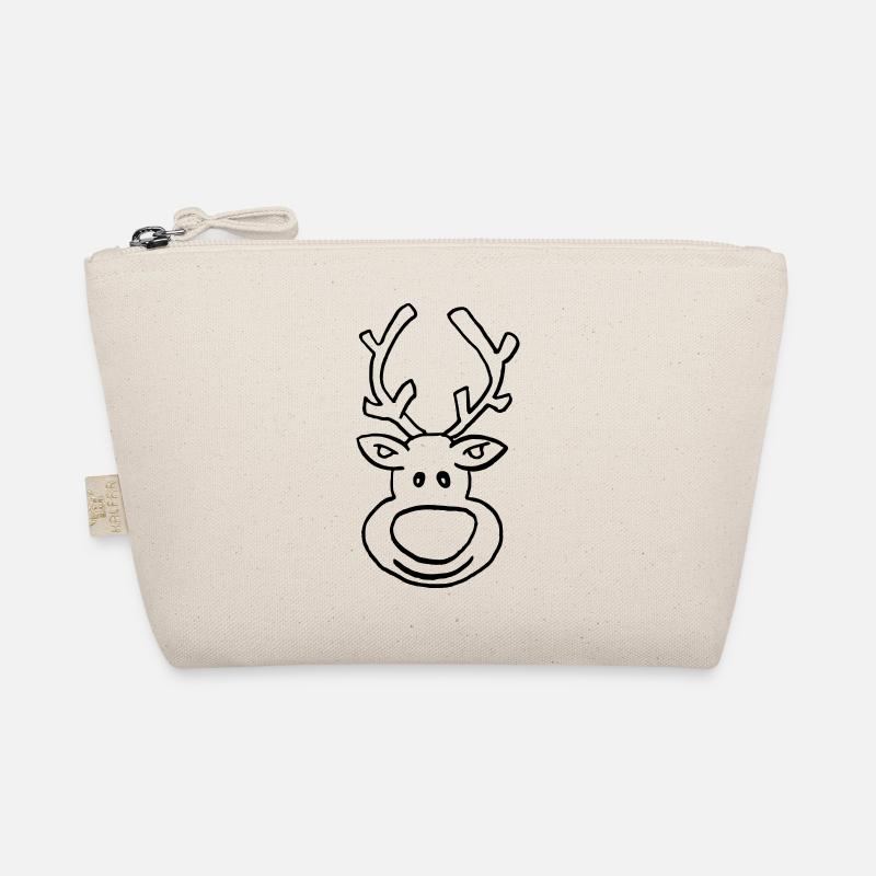 witziger Elch mit großer Nase Bio-Täschchen