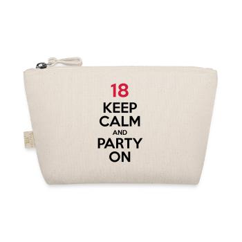 18 - Keep Calm and Party On - Organic Pouch - nature - Front