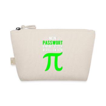 Mein Passwort Letzten 8 Pi-Stellen - Bio-Täschchen - Natur - Vorne