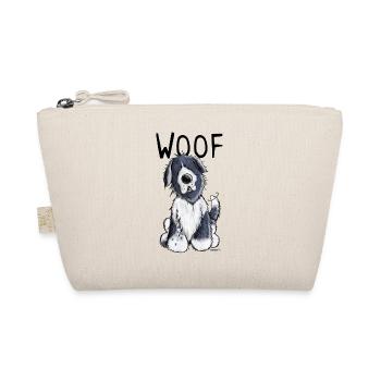 Woof Neufundländer - Neufi - Neufis - Geschenk - Bio-Täschchen - Natur - Vorne