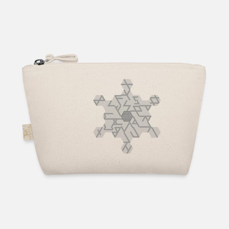 "Die 9 Welten/9 worlds"QRF0©-Hrata haidraz, Grau Bio-Täschchen