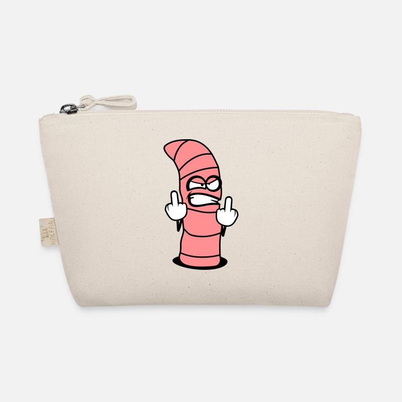 Evil worm design Organic Pouch