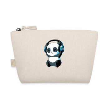 Cute Panda - Organic Pouch - nature - Front