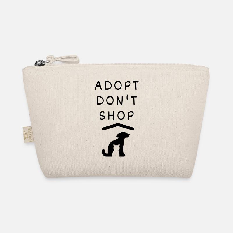 adopt, don´t shop - Tierliebe /Haustiere - Bio-Täschchen - Natur