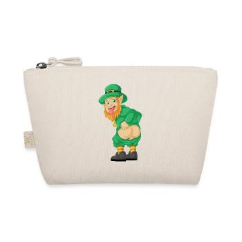 Lustiges Leprechaun-Po-Hemd – St. Patrick's Day Te - Bio-Täschchen - Natur - Vorne