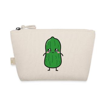 Saure Gurke Kawaii - Bio-Täschchen - Natur - Vorne