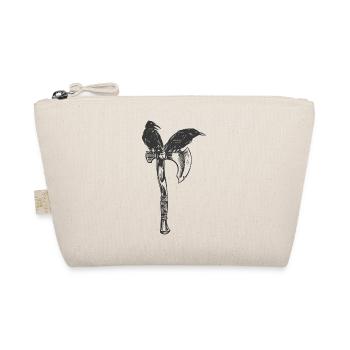Deux corbeaux sur une hache Hugin Munin nordic - Trousse biologique - nature - Devant