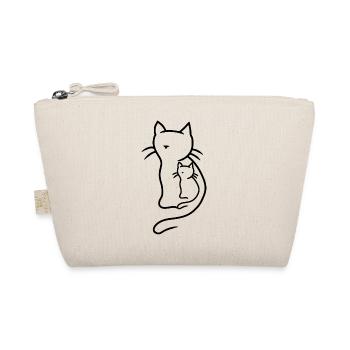 Katzen Kitten Miau Haustiere Katzenliebhaber - Bio-Täschchen - Natur - Vorne