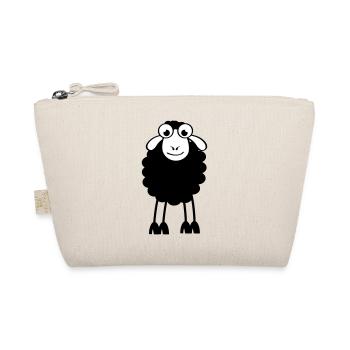 Sheep, white or black sheep. Dreaming or sleeping - Organic Pouch - nature - Front