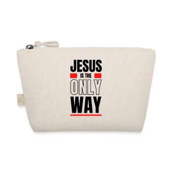 Red Minimalism: Contrast Blocks - Organic Pouch - nature - Front