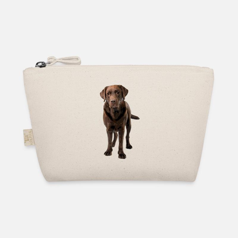 Brauner Labrador Comic Styl Bio-Täschchen