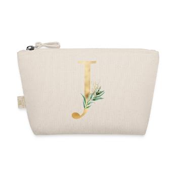 Monogramme J Botanique personnalisable - Trousse biologique - nature - Devant