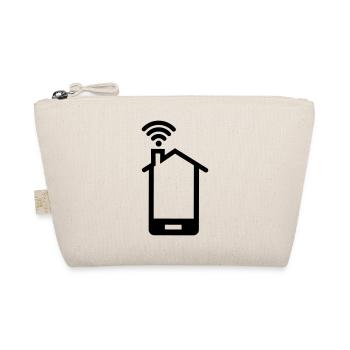 Smartphone huis logo Home WIFI - Bio-Täschchen - Natur - Vorne