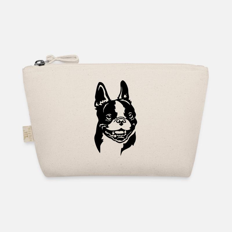Boston Terrier Head Organic Pouch