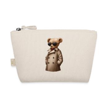 Teddy bear with sunglasses and suit - Organic Pouch - nature - Front
