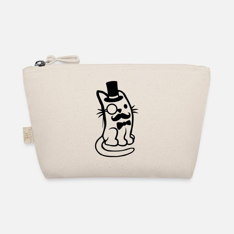 Herr Katze Bart Mann Bio-Täschchen