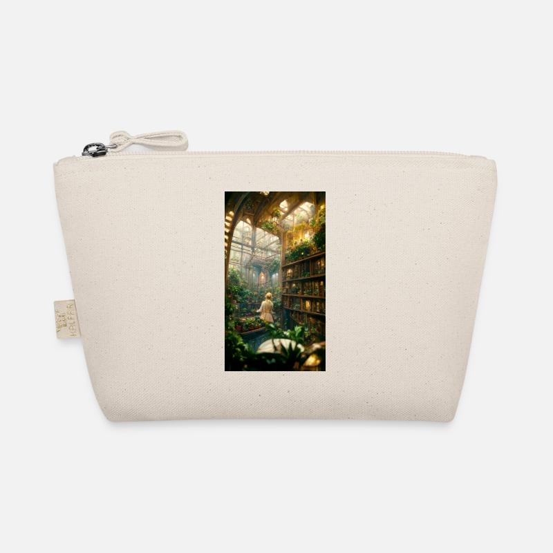 Bibliothèque secrète de jardin à l’intérieur d’une serre Trousse biologique