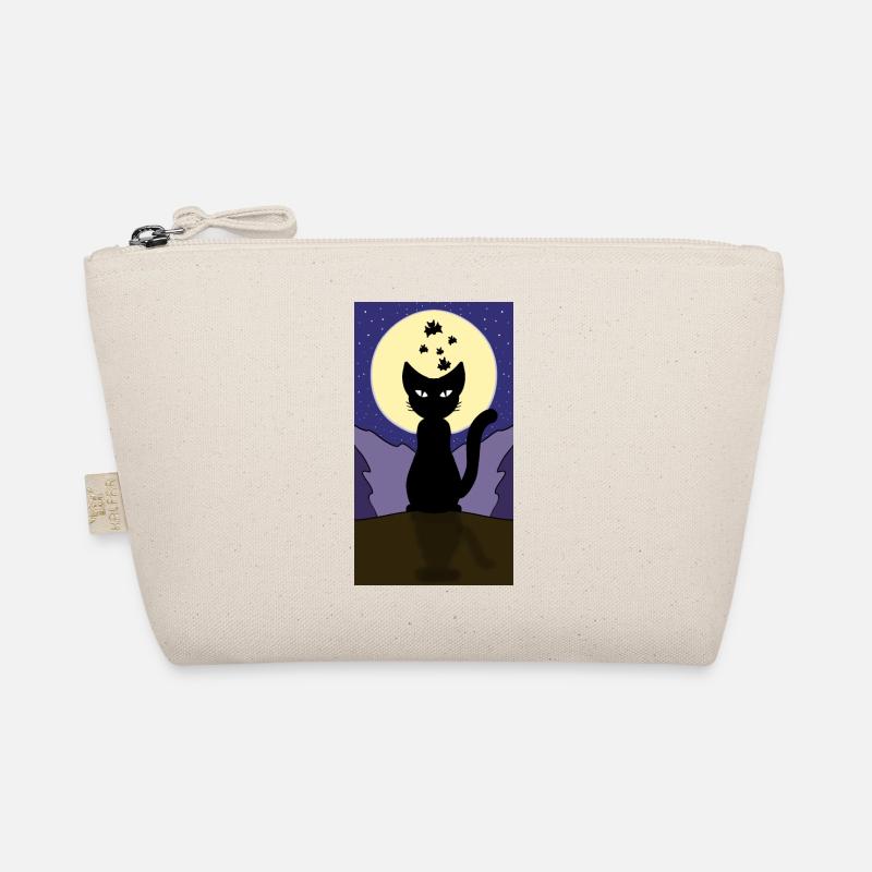 Moonlight Halloween cat Organic Pouch