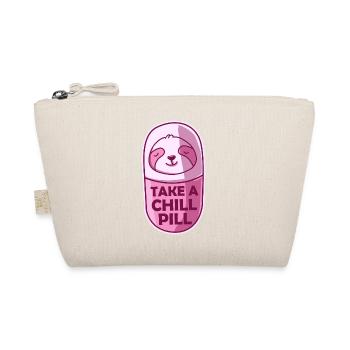 Take A Chill Pill Faultier Sloth Kawaii - Bio-Täschchen - Natur - Vorne