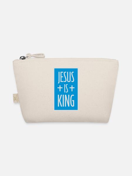 jesus is king Zitat - Bio-Täschchen - Natur - Vorne