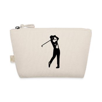 Golfer's silhouette - Organic Pouch - nature - Front