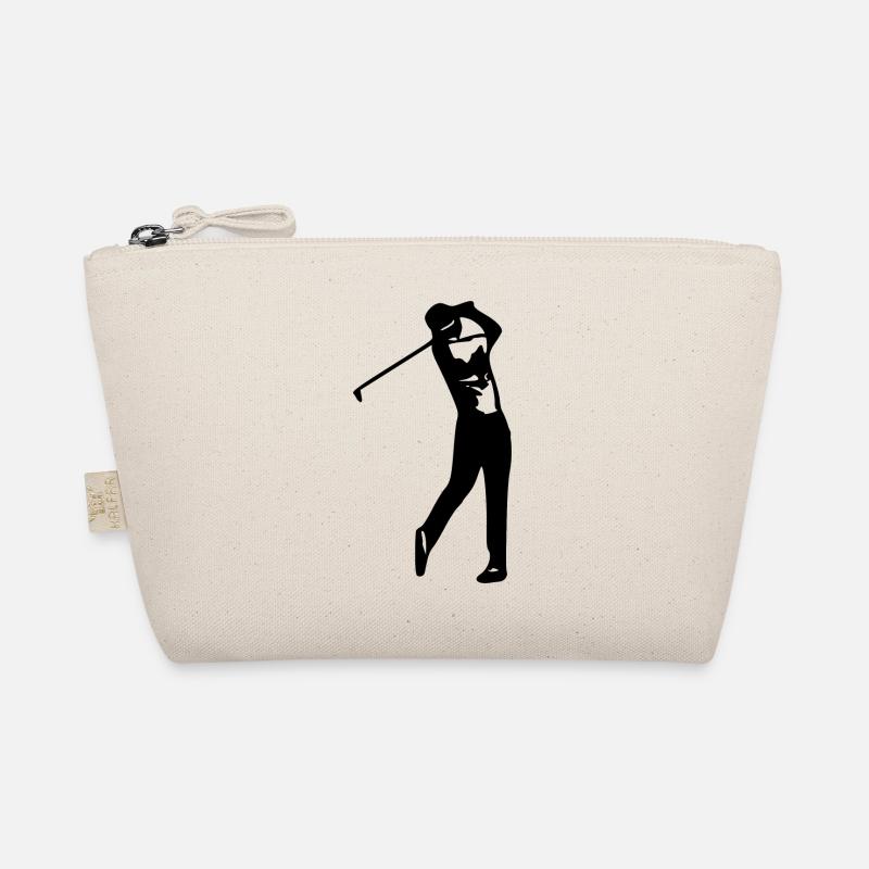 Golfer-Silhouette Bio-Täschchen
