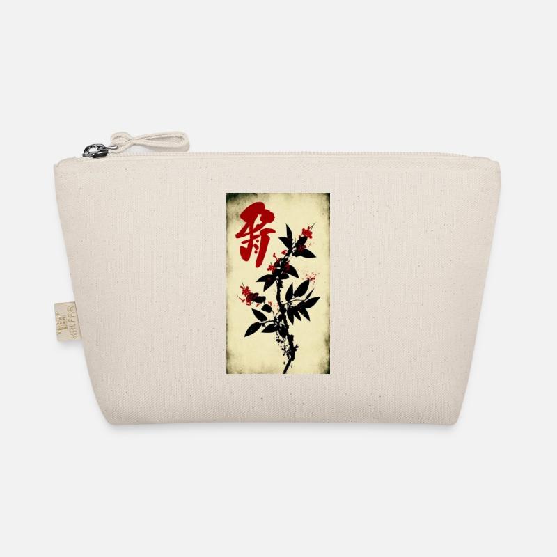 Chinesische Schrift - Bio-Täschchen - Natur