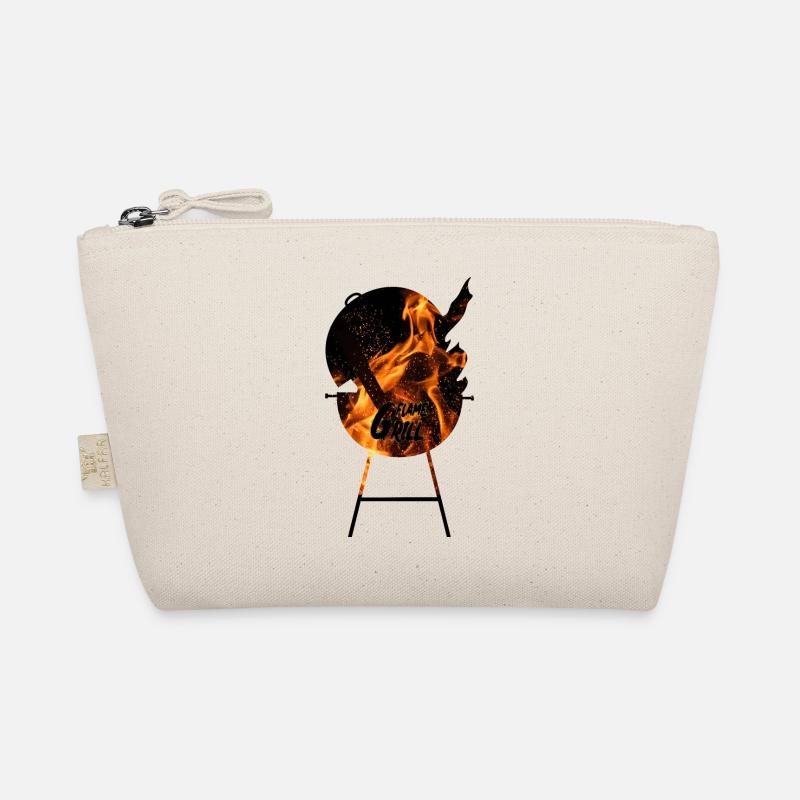 Grill with Fire BBQ Design for Men Organic Pouch