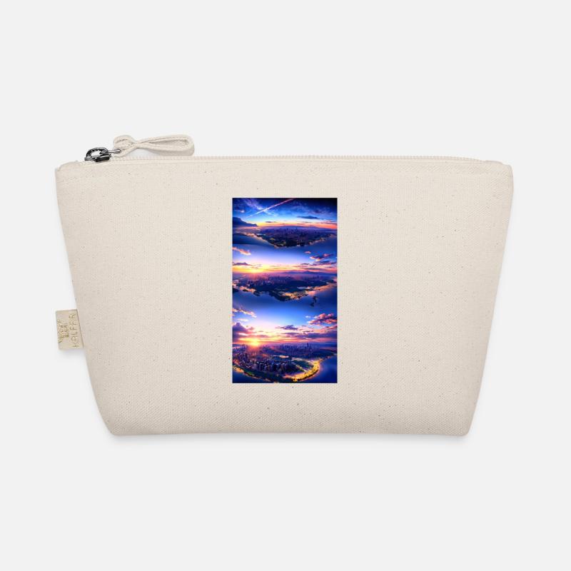 Landschaft mit 4 Bereichen, Generative KI Bio-Täschchen